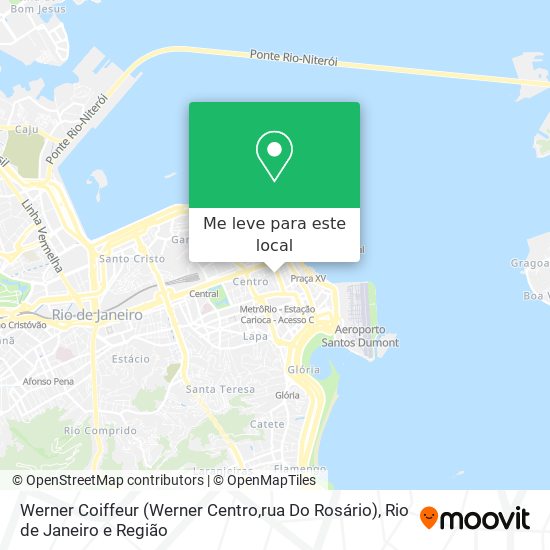 Werner Coiffeur (Werner Centro,rua Do Rosário) mapa