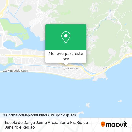 Escola de Dança Jaime Arôxa Barra Ks mapa