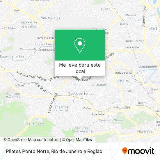 Pilates Ponto Norte mapa