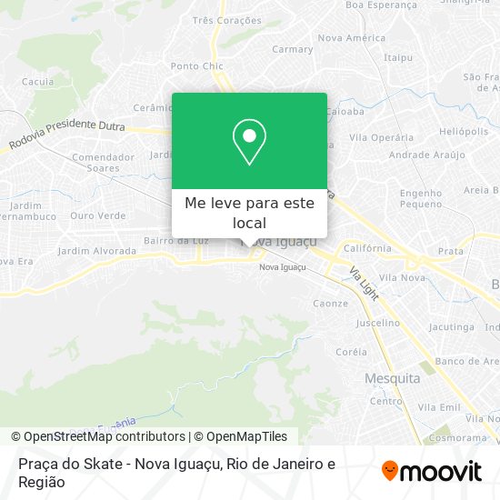 Praça do Skate - Nova Iguaçu mapa