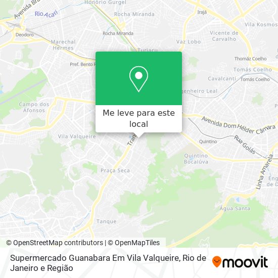 Supermercado Guanabara Em Vila Valqueire mapa