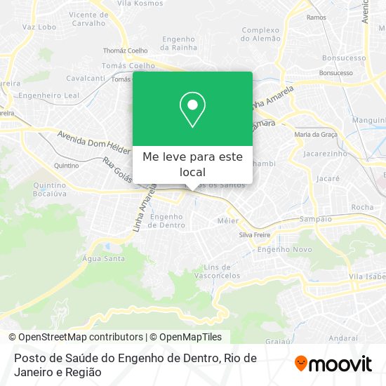 Posto de Saúde do Engenho de Dentro mapa