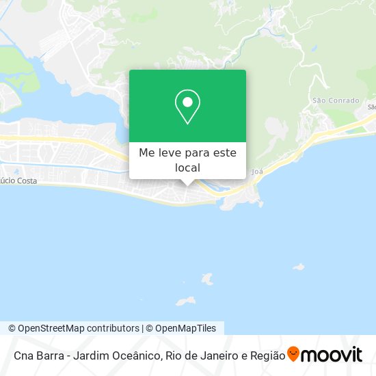 Cna Barra - Jardim Oceânico mapa