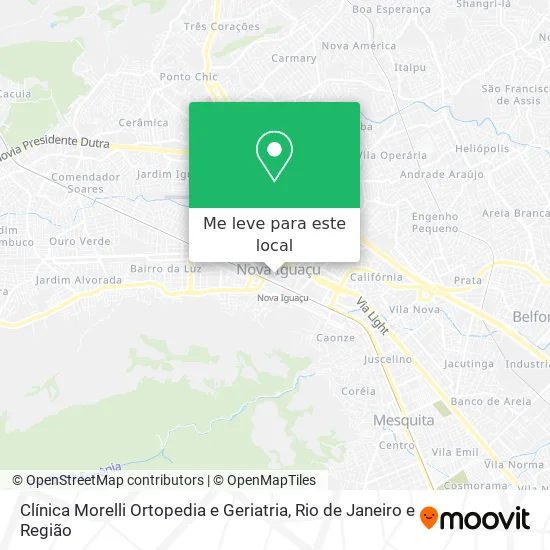 Clínica Morelli Ortopedia e Geriatria mapa