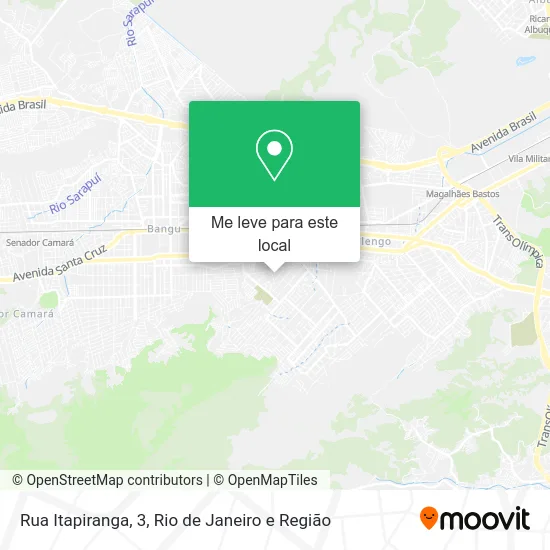 Rua Itapiranga, 3 mapa