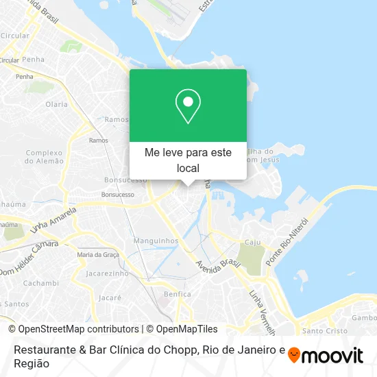 Restaurante & Bar Clínica do Chopp mapa