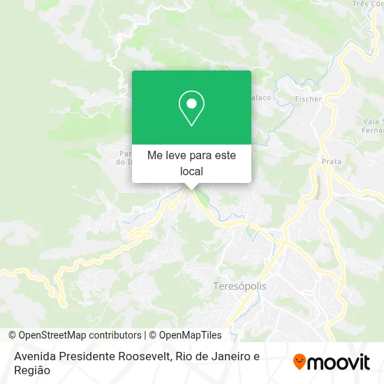 Avenida Presidente Roosevelt mapa