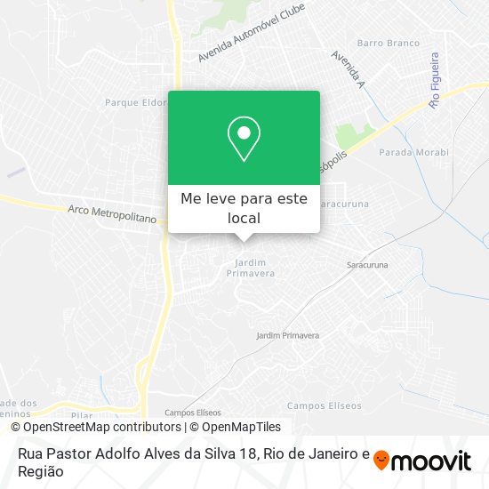Rua Pastor Adolfo Alves da Silva 18 mapa