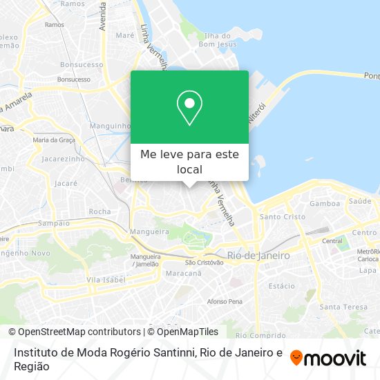 Instituto de Moda Rogério Santinni mapa