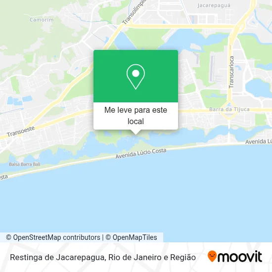 Restinga de Jacarepagua mapa