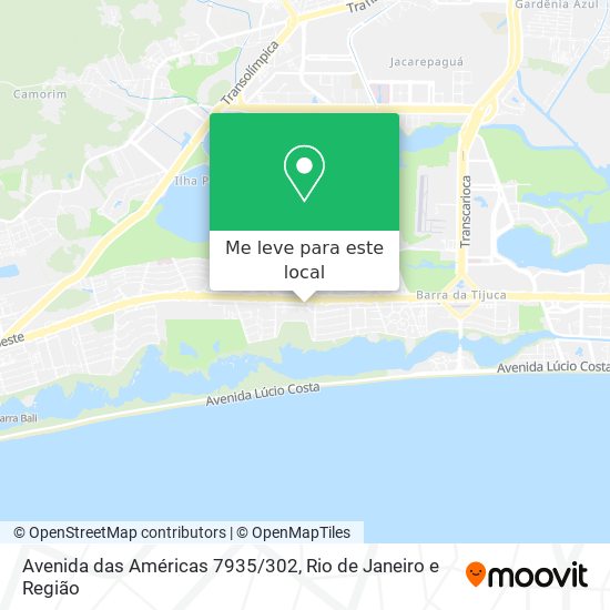 Avenida das Américas 7935/302 mapa
