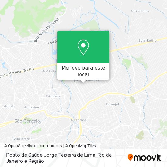 Posto de Saúde Jorge Teixeira de Lima mapa