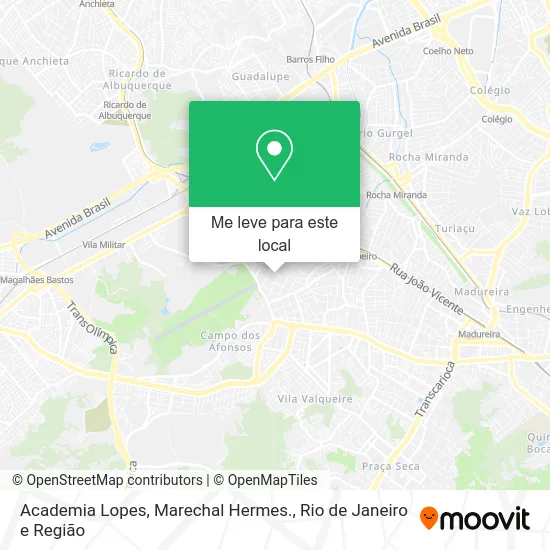 Academia Lopes, Marechal Hermes. mapa