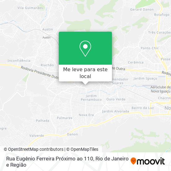 Rua Eugênio Ferreira Próximo ao 110 mapa