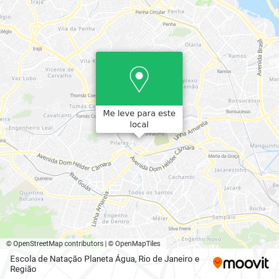 Escola de Natação Planeta Água mapa