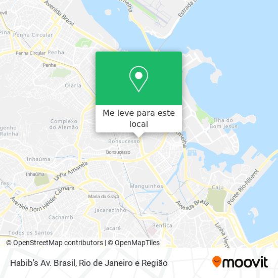 Habib's Av. Brasil mapa