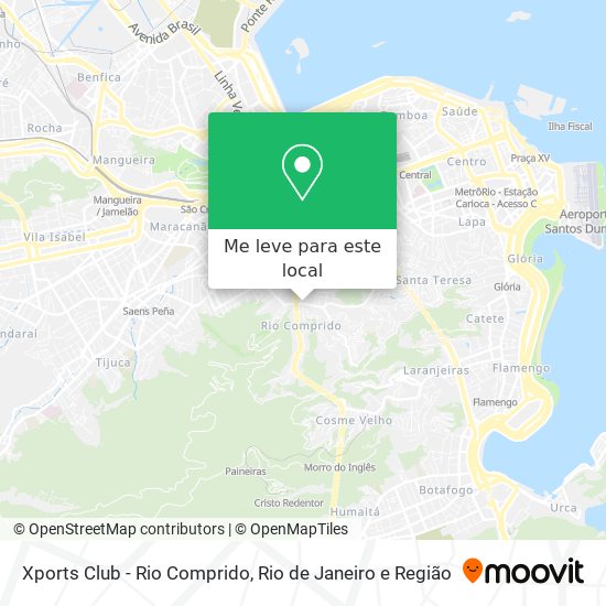 Xports Club - Rio Comprido mapa