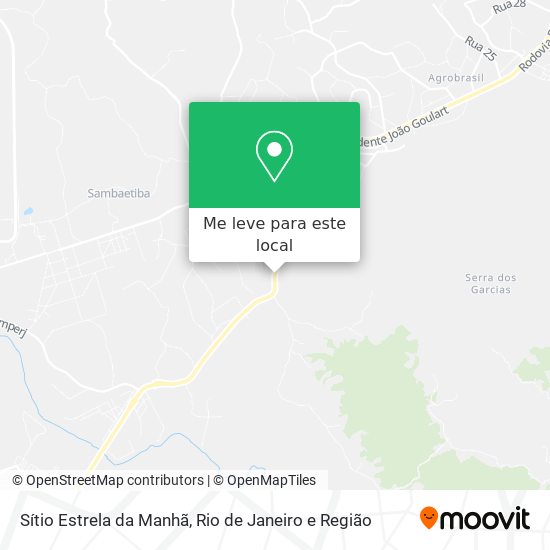 Sítio Estrela da Manhã mapa