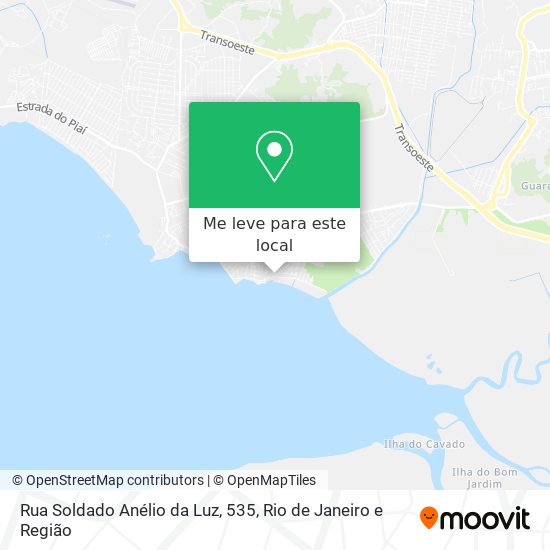 Rua Soldado Anélio da Luz, 535 mapa