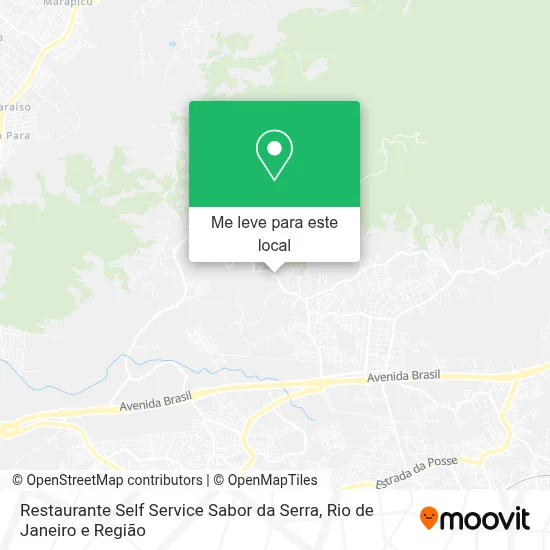 Restaurante Self Service Sabor da Serra mapa
