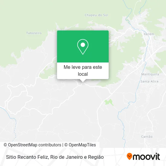 Sitio Recanto Feliz mapa