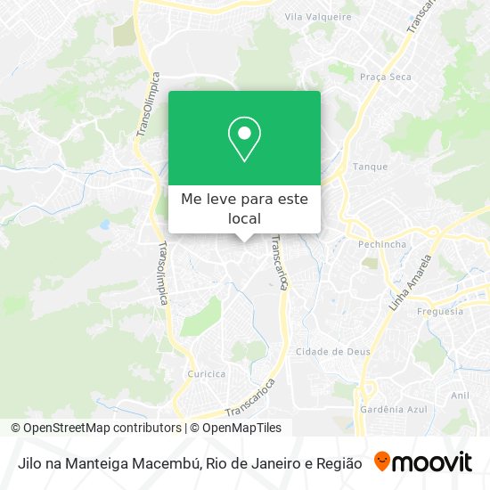 Jilo na Manteiga Macembú mapa