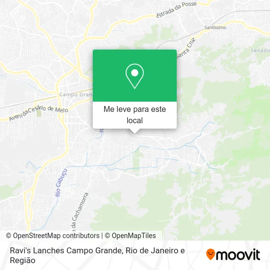 Ravi's Lanches Campo Grande mapa