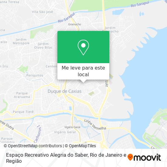 Espaço Recreativo Alegria do Saber mapa