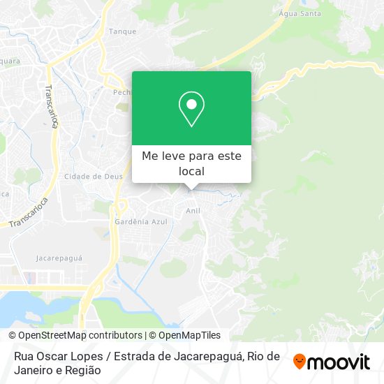 Rua Oscar Lopes / Estrada de Jacarepaguá mapa