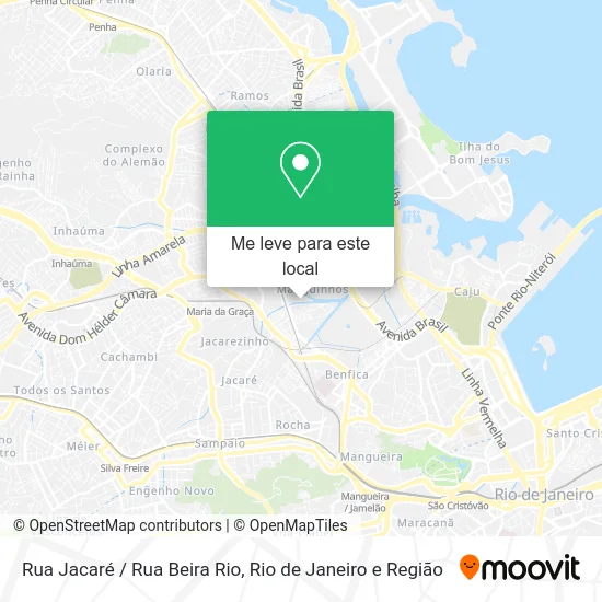 Rua Jacaré / Rua Beira Rio mapa