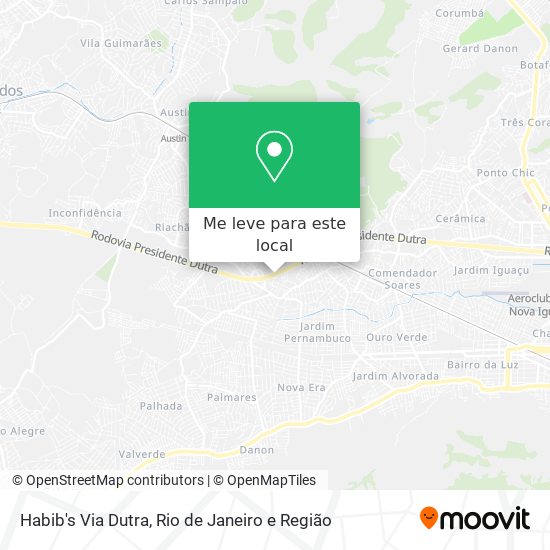 Habib's Via Dutra mapa