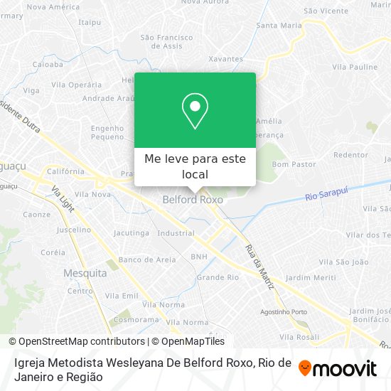 Igreja Metodista Wesleyana De Belford Roxo mapa
