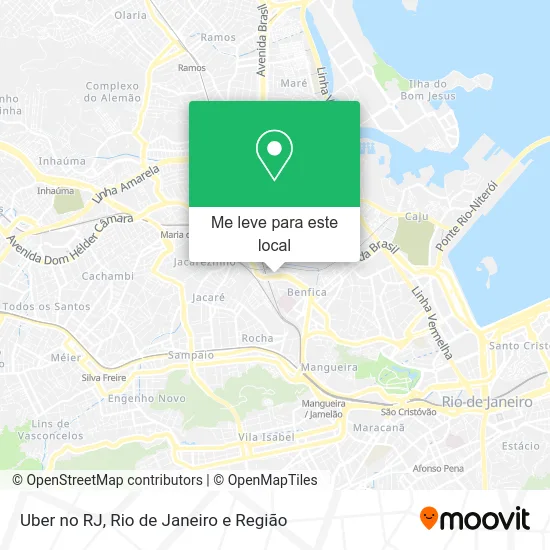 Uber no RJ mapa