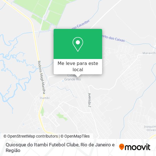Quiosque do Itambi Futebol Clube mapa