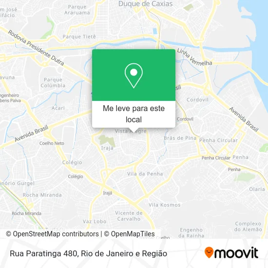 Rua Paratinga 480 mapa