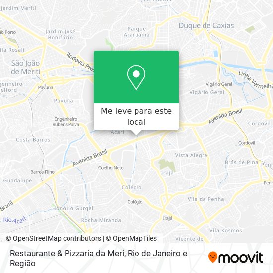 Restaurante & Pizzaria da Meri mapa