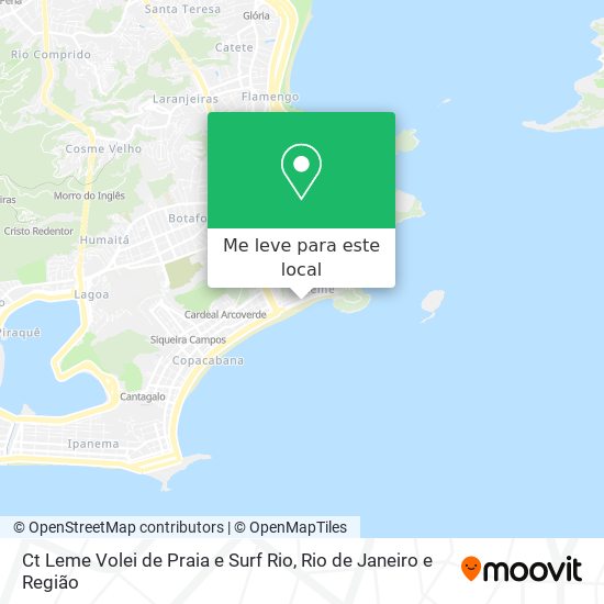 Ct Leme Volei de Praia e Surf Rio mapa