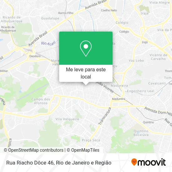 Rua Riacho Dôce 46 mapa