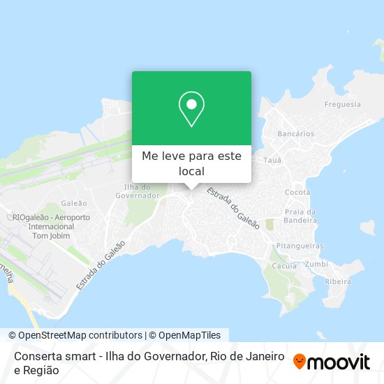 Conserta smart - Ilha do Governador mapa