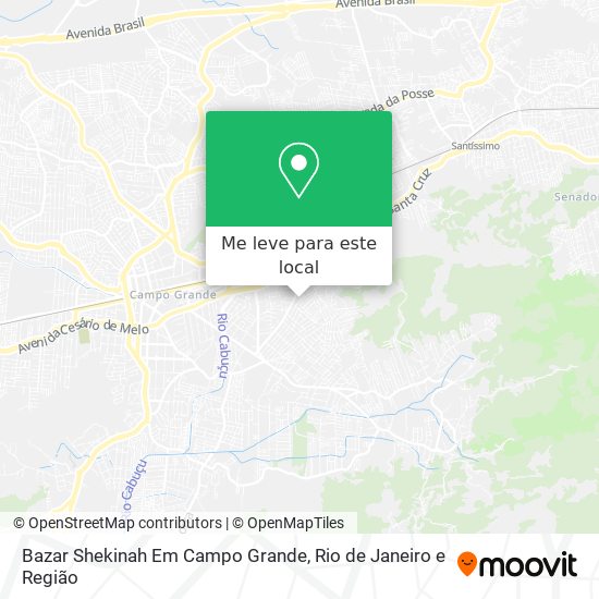 Bazar Shekinah Em Campo Grande mapa