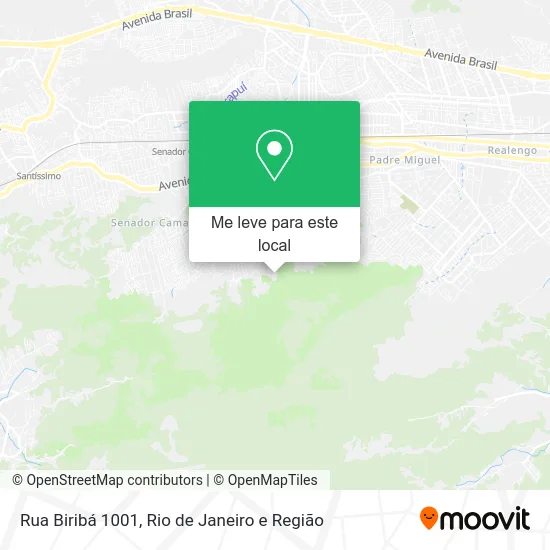 Rua Biribá 1001 mapa