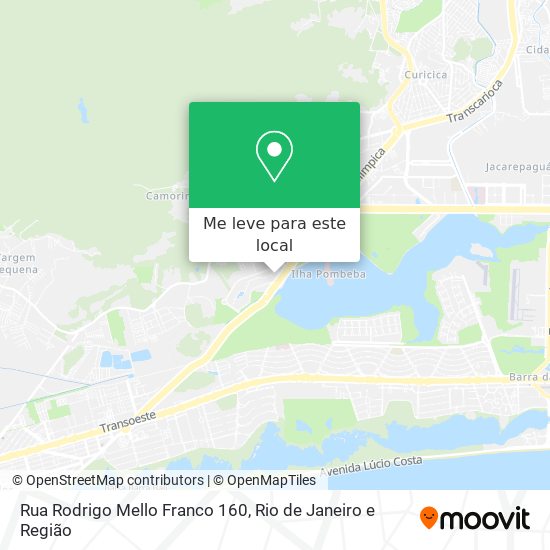 Rua Rodrigo Mello Franco 160 mapa