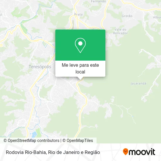 Rodovia Rio-Bahia mapa