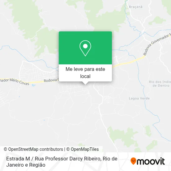 Estrada M / Rua Professor Darcy Ribeiro mapa