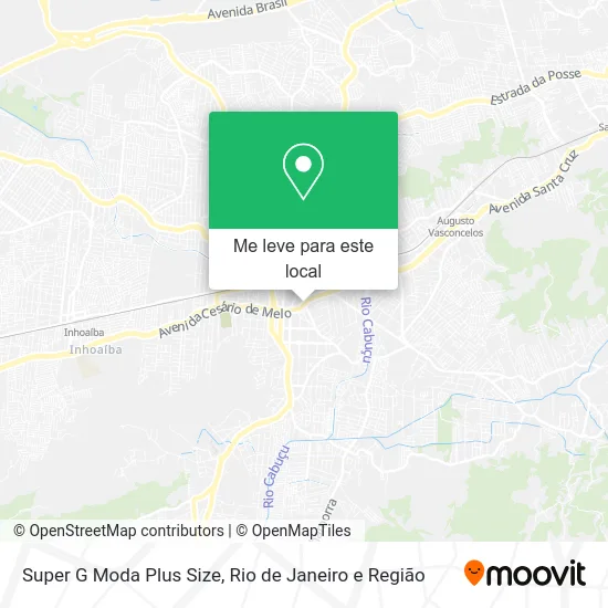 Super G Moda Plus Size mapa