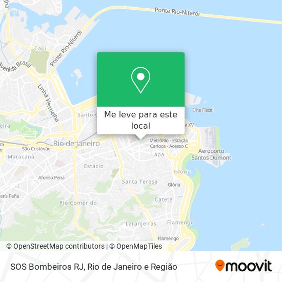 SOS Bombeiros RJ mapa