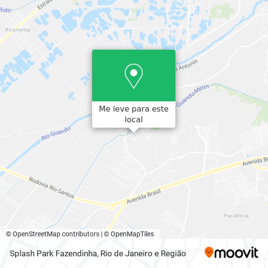 Splash Park Fazendinha mapa