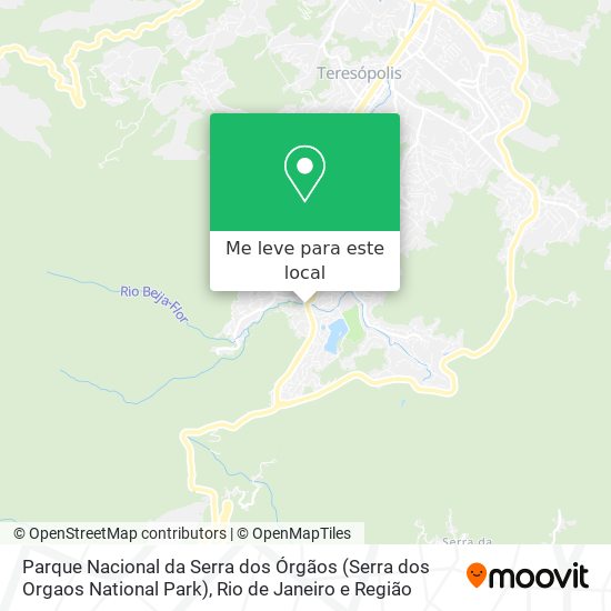 Parque Nacional da Serra dos Órgãos (Serra dos Orgaos National Park) mapa