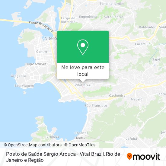 Posto de Saúde Sérgio Arouca - Vital Brazil mapa