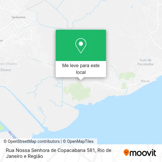 Rua Nossa Senhora de Copacabana 581 mapa